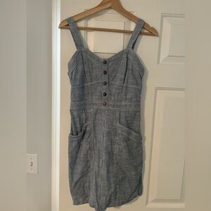 Japna Blue Striped Mini Dress